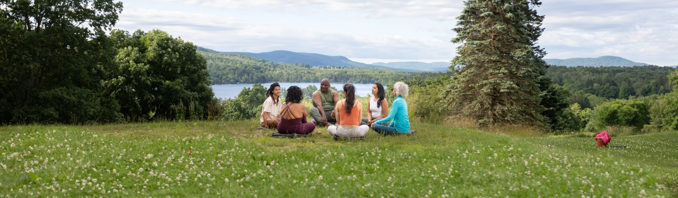 Share Circle overlooking the lake